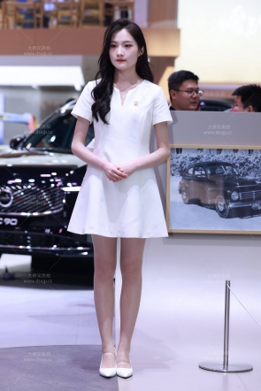 北京车展沃尔沃的肉丝礼仪