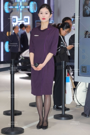 北京车展高级制服黑丝礼仪