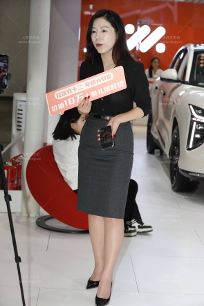 肉丝灰色开叉裙主播