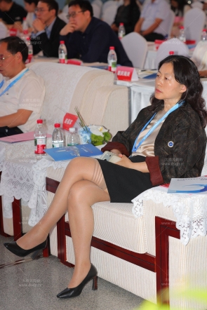 西洽会上的熟妇肉丝诱惑